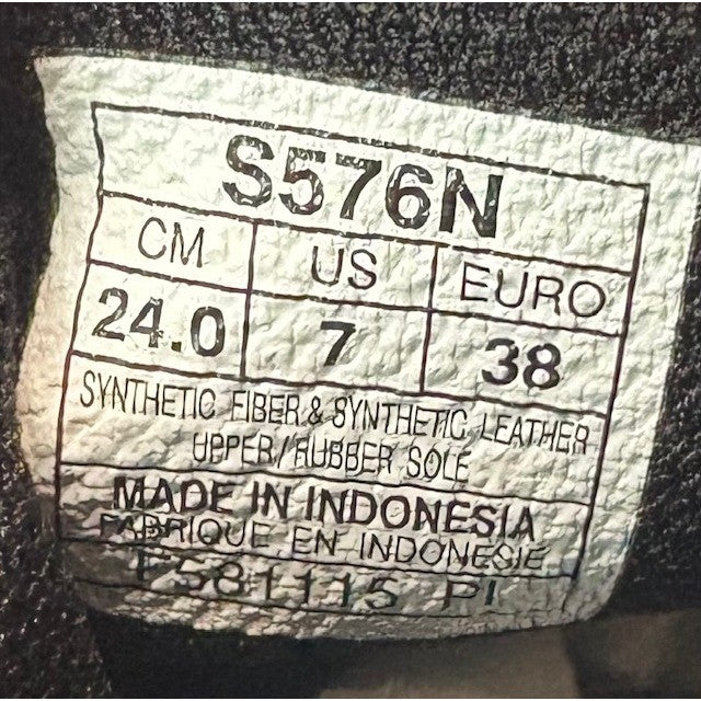 Asics Rhythmic 3 Dance Shoe Black Grey Womens size 7 sneakers S576N7