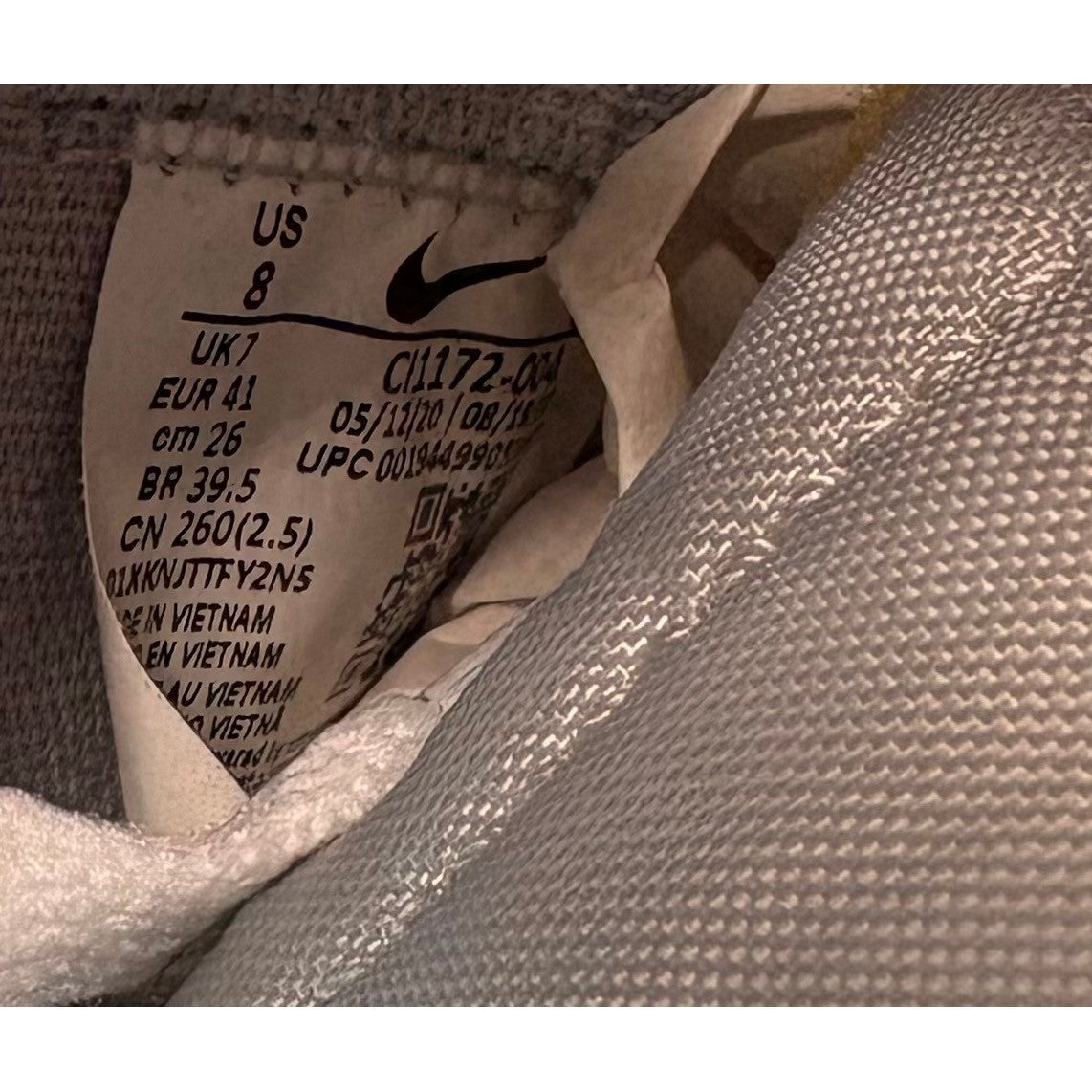 Nike Blazer Mid '77 Light Smoke Grey CI1172-004 Suede Mens sneakers size 88