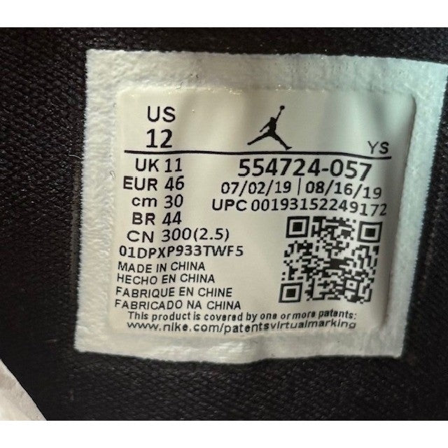 Nike Air Jordan 1 Mid Johnny Kilroy Black Silver 554724-057 Mens sneakers sz 128