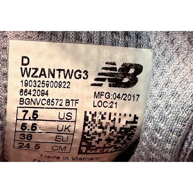 New Balance Fresh Foam Zante V3 Gray Running Athletic Sneakers Womens size 7.57