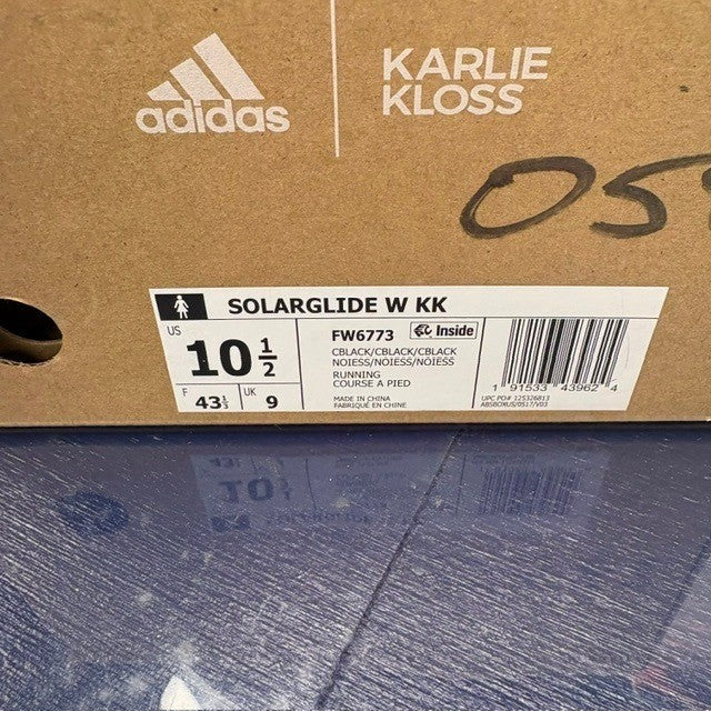 Adidas Solarglide Karlie Kloss Triple Black FW6773 Womens sneakers size 10.57