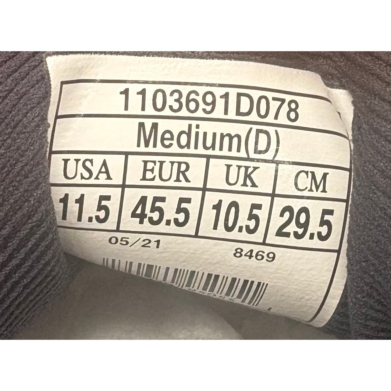 Brooks Ghost 14 Light Grey Blue Red (2021) 1103691D078 Mens sneakers size 11.57