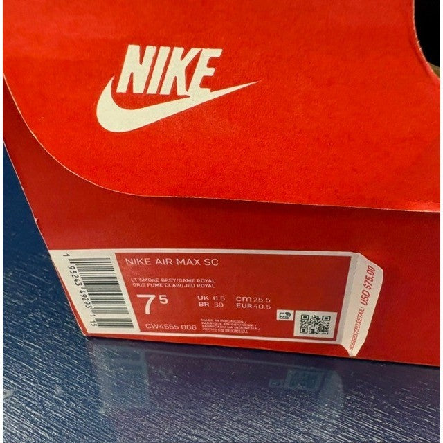 Nike Air Max SC Grey Black Blue (2021) CW4555-006 Mens sneakers size 7.57