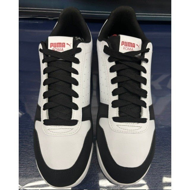 Puma Roma Hacked Home White Black Red 386869-01 Mens sneakers size 9.54