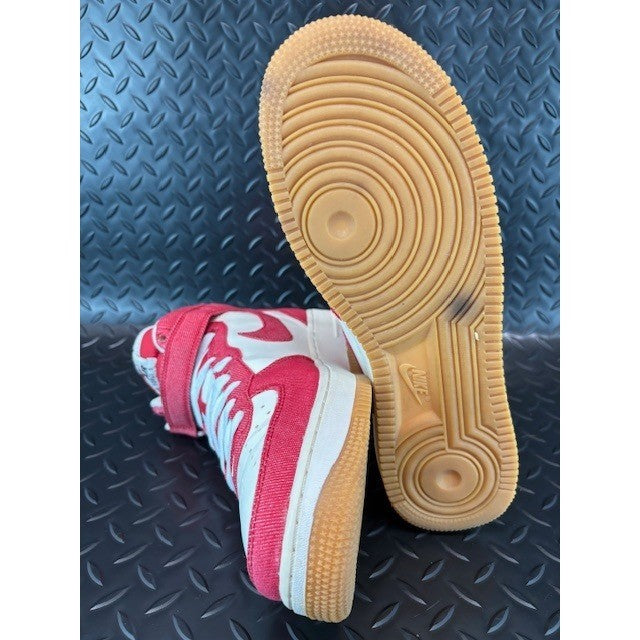 Nike Air Force 1 Mid Red Denim White 315123-607 Mens sneakers size 96