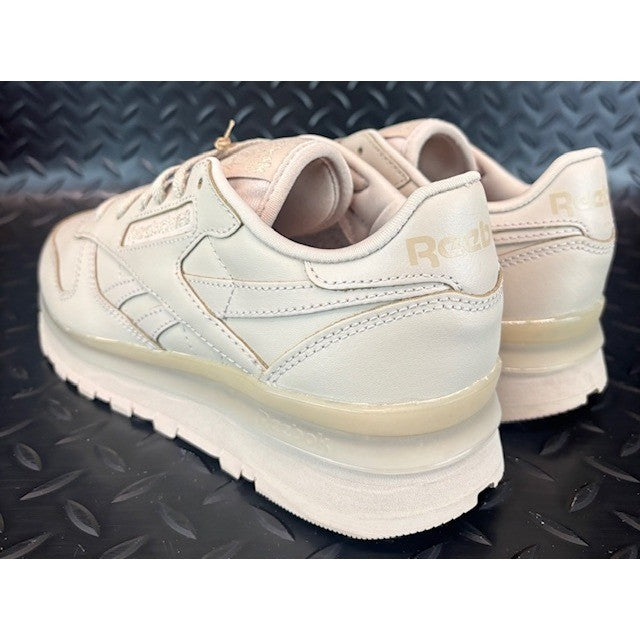 Reebok Classic Leather Clip Light Brown Tan ID4786 Womens sneakers size 73