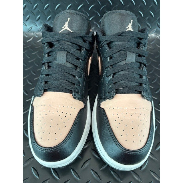 Jordan 1 Low Black Arctic Orange-White 553558-034 Mens sneakers size 9.54