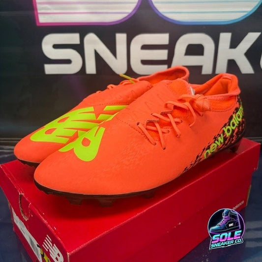 New Balance Furon V7 Dispatch FG Orange Black SF3FDF7 Mens cleats size 10.50