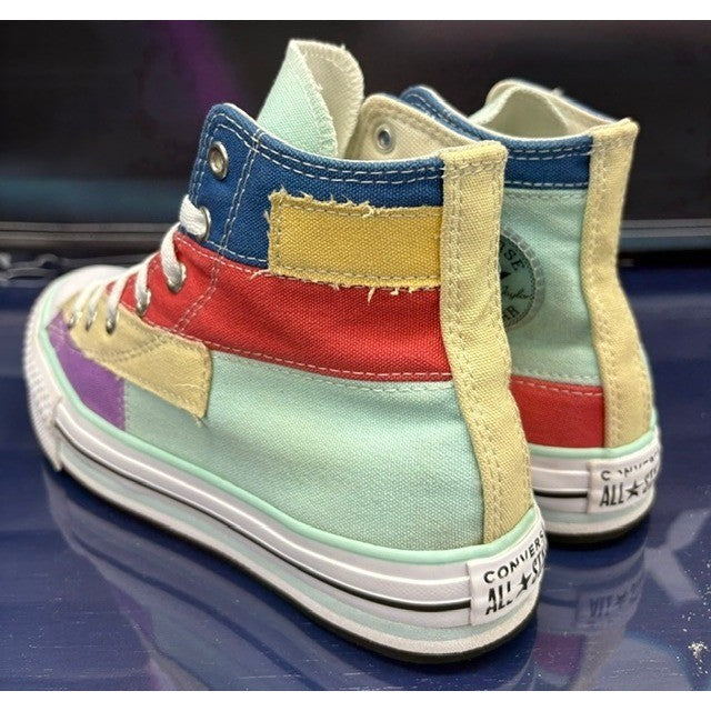 Converse All Stars Multi-Color Patches A02026C Kids Canvas sneakers size 4.53
