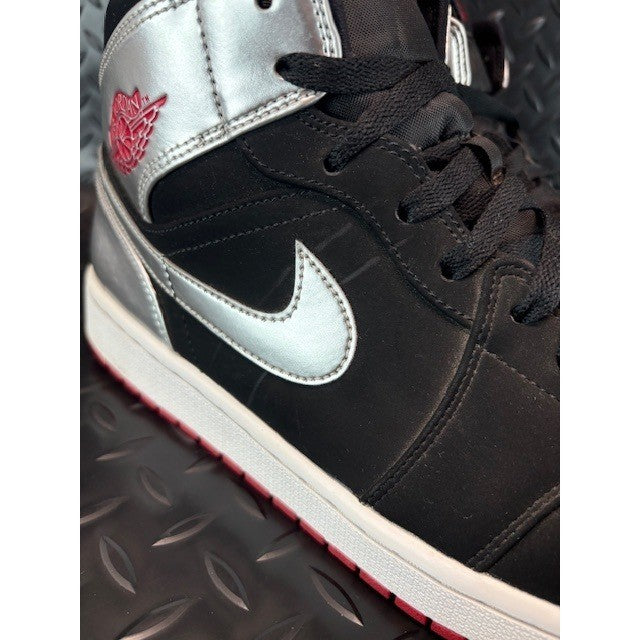 Nike Air Jordan 1 Mid Johnny Kilroy Black Silver 554724-057 Mens sneakers sz 122