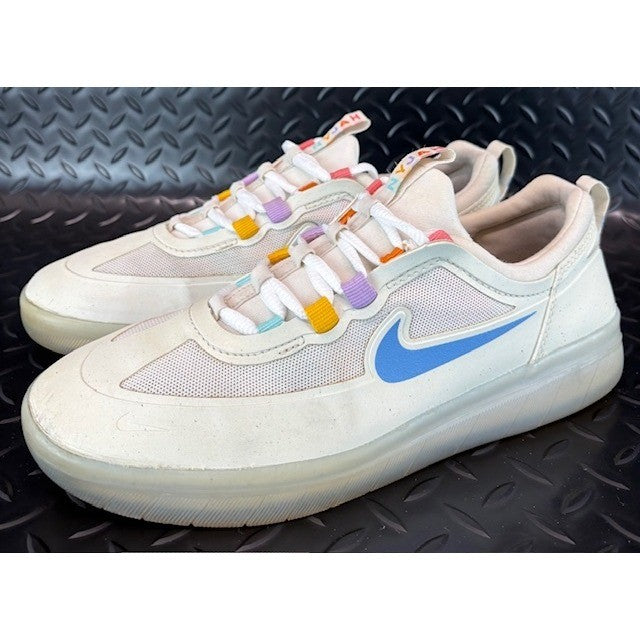Nike SB Nyjah Free 2 Summit White Icy Sole BV2078-106 Mens sneakers size 80