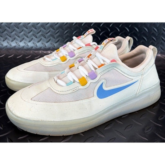 Nike SB Nyjah Free 2 Summit White Icy Sole BV2078-106 Mens sneakers size 80