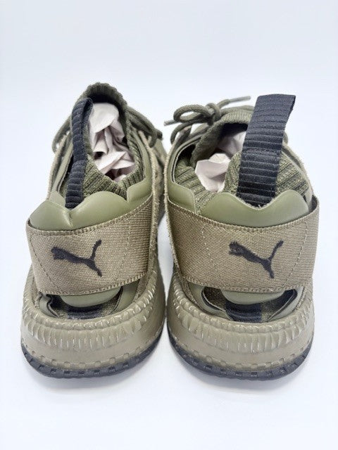 Puma Ignite Evoknit Mens size 14 Running sneakers shoes Army Green suede4