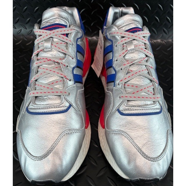 Adidas ZX 930 EQT Micropacer Silver Blue Red EF5558 Mens sneakers size 124