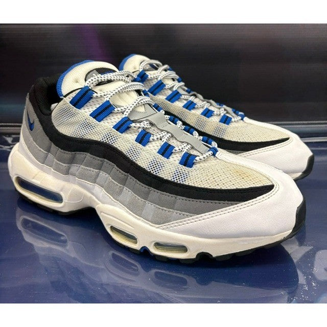 Nike Air Max 95 White Hyper Cobalt Blue (2014) 609048-108 Mens sneakers size 121