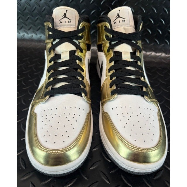 Nike Air Jordan 1 Mid Metallic Gold DC1419-700 Mens sneakers size 11.54