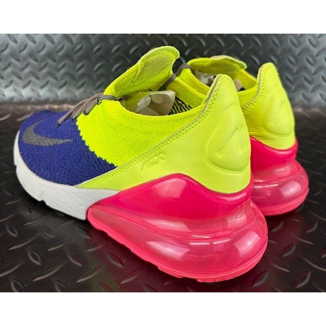Nike Air Max 270 Flyknit Regency Purple Volt AO1023-501 Mens sneakers size 83