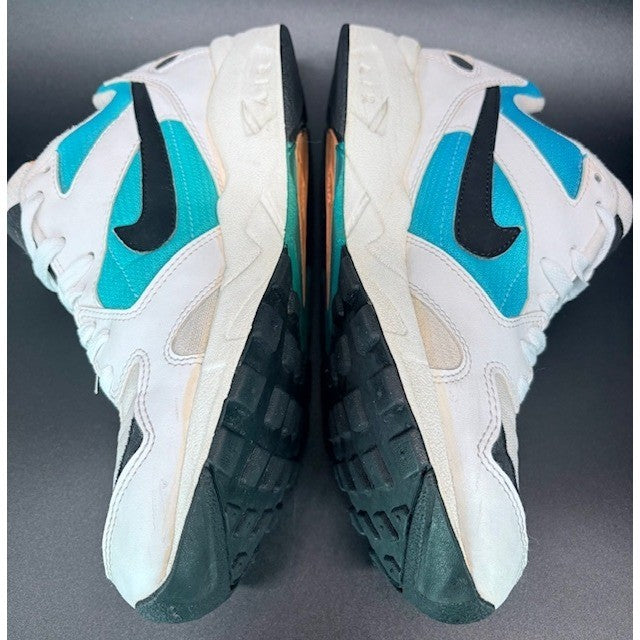 Vintage 1994 Nike Air Icarus OG White Black Teal Running Sneakers mens size 86