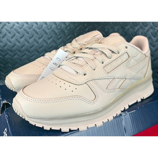 Reebok Classic Leather Clip Light Brown Tan ID4786 Womens sneakers size 70