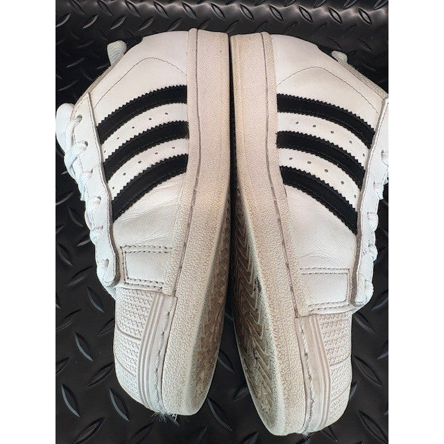 Adidas Superstar White Black Stripe Athletic Sneakers Casual Shoes Mens size 65