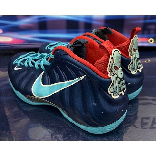 Custom Foamposites 32 of 68 pairs Navy Blue Red Kraken Mens sneakers size 143