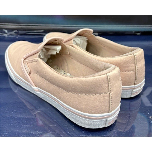 Vans Classic OTW Peach Leather White 721356 Womens slip-on sneakers size 8.53
