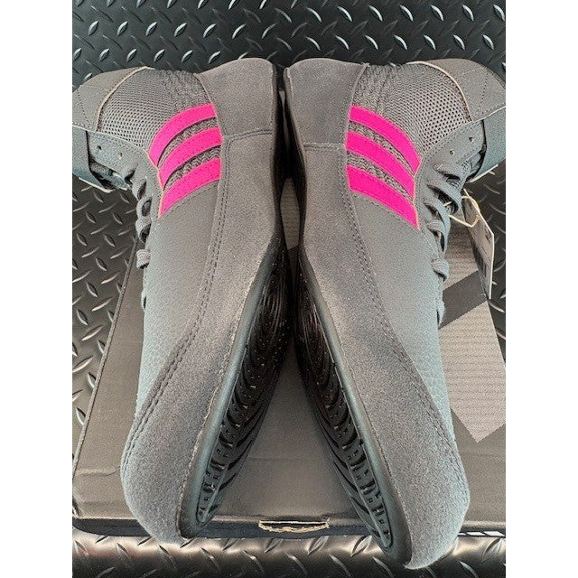 Adidas HVC Grey Pink Wrestling Shoes HP6870 Mens sneakers size 11.55