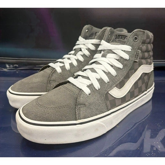 Vans Filmore Hi Checkerboard Grey White 721356 Mens sneakers size 80