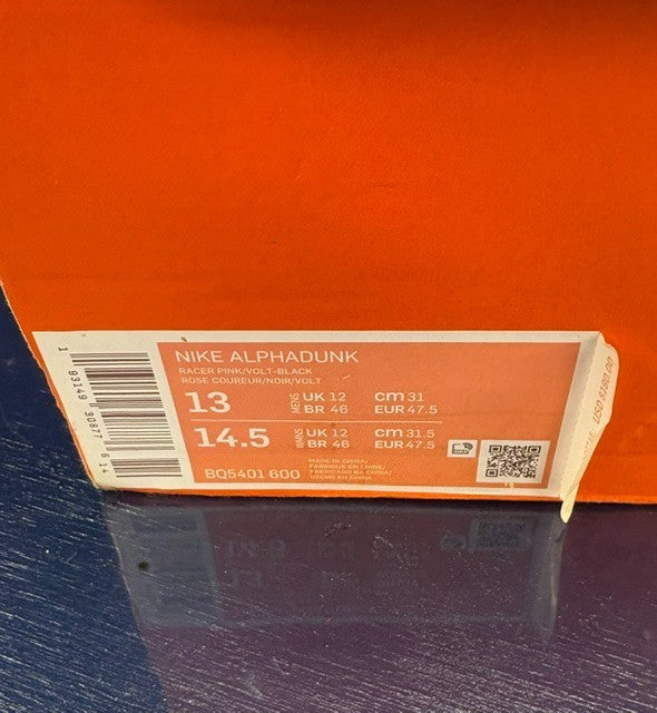Nike Alphadunk H O V E R Board (2019) BQ5401-600 Mens sneakers size 137