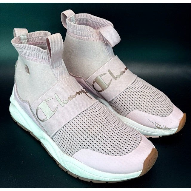 Champion Women's Pink Hi Top Rally Hush Sneakers size 101