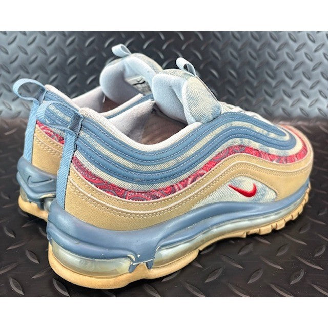 Nike Air Max 97 Wild West Blue Tan Denim BV6056-200 Mens sneakers size 82