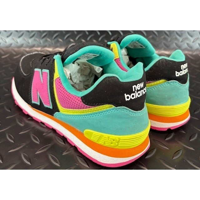 New Balance 574 Black Pink Green Orange Suede GC574JPB Mens sneakers size 53