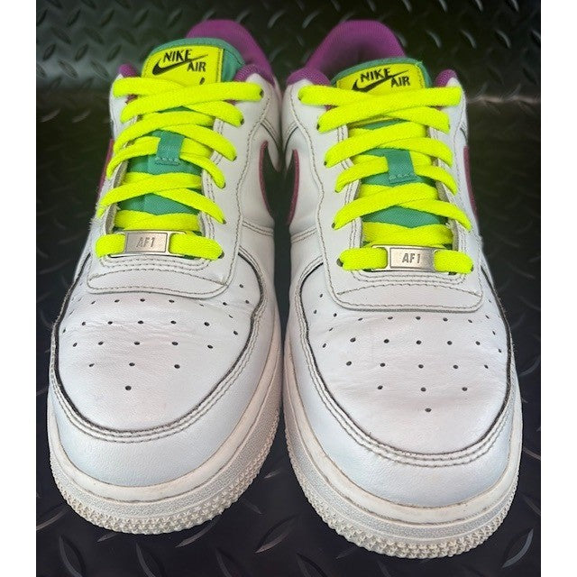 Nike Air Force 1 Low 07 LV8 Just Do It White Purple womens sneakers sz 8.5 / 7Y4