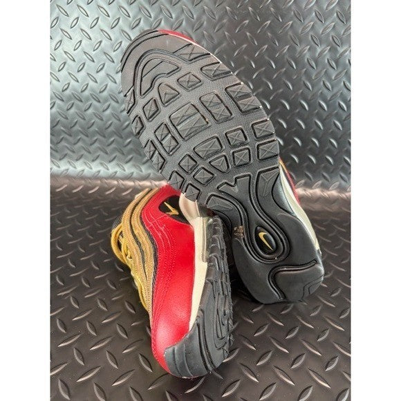 Nike Air Max 97 Red Gold Sequin CT1148-600 sneakers Mens size 8.5 or womens 107