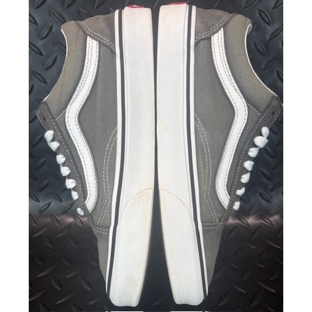 Vans Off the Wall OTW Grey White Suede Canvas 500714 Mens sneakers size 6.55