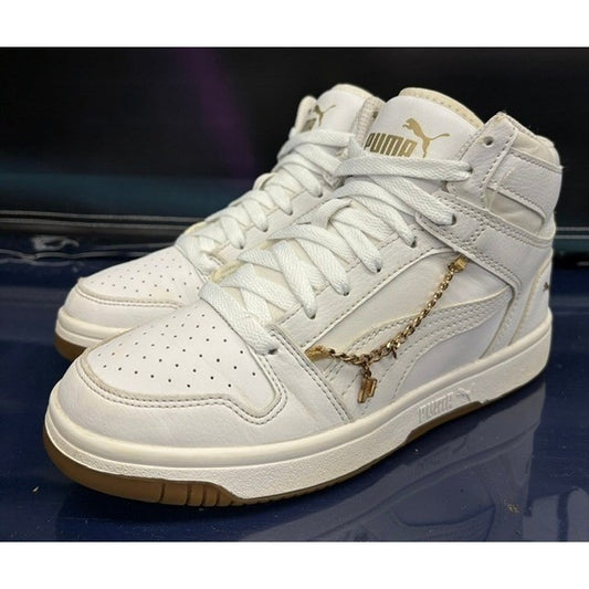 Puma Rebound Layup High White (2024) 399165-01 Mens sneakers size 4.50