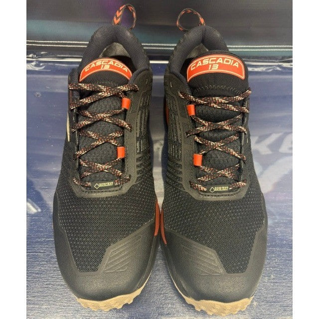 Brooks Cascadia 13 Black Orange Cream (2018) 1102841D037 Mens sneakers size 11.54