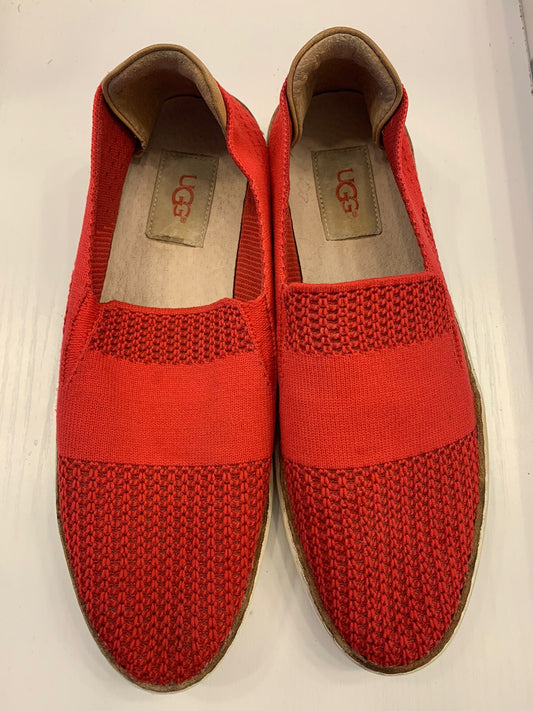 UGG Australia Sammy Women's Tango Red Slip On Casual Size 7 Knit0