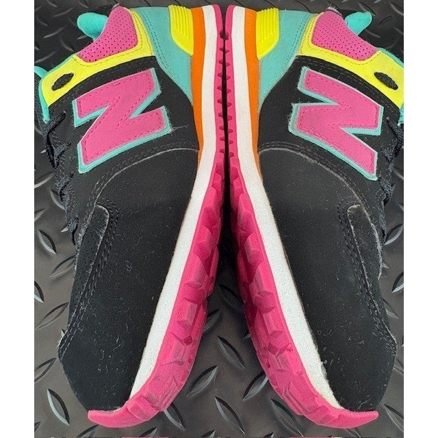 New Balance 574 Black Pink Green Orange Suede GC574JPB Mens sneakers size 56