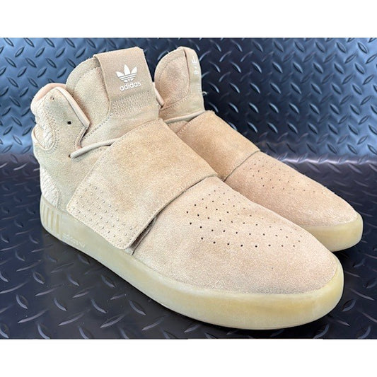 Adidas Tubular Invader Lace/Strap High Khaki BY3737 Womens sneakers size 111