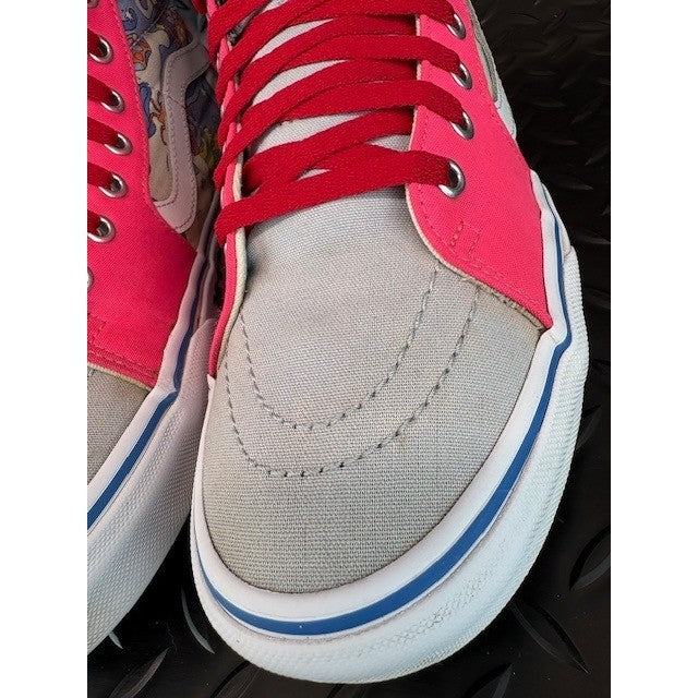 Vans Old Skool Sk8-Hi Cancer Roses 721454 Mens Canvas Sneakers Shoes size 8.56