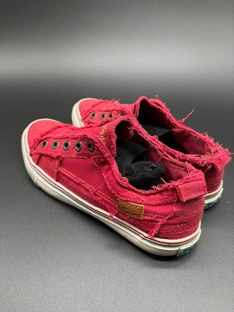 Blowfish Malibu Womens Size 8 Jester Red Buzz Slip On Casual Sneaker Shoes3