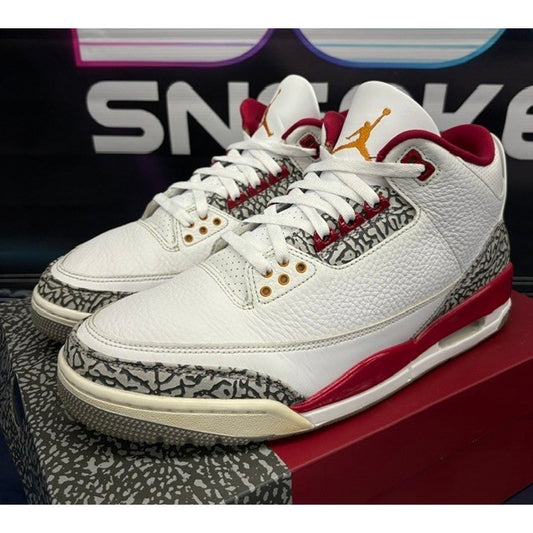 Jordan 3 Retro Cardinal Red (2021) CT8532-126 Mens sneakers size 11.50