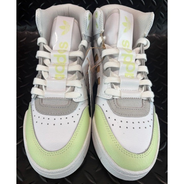 Adidas Drop Step XL White Lime Grey GZ1582 Womens Athletic Sneaker size 5.54