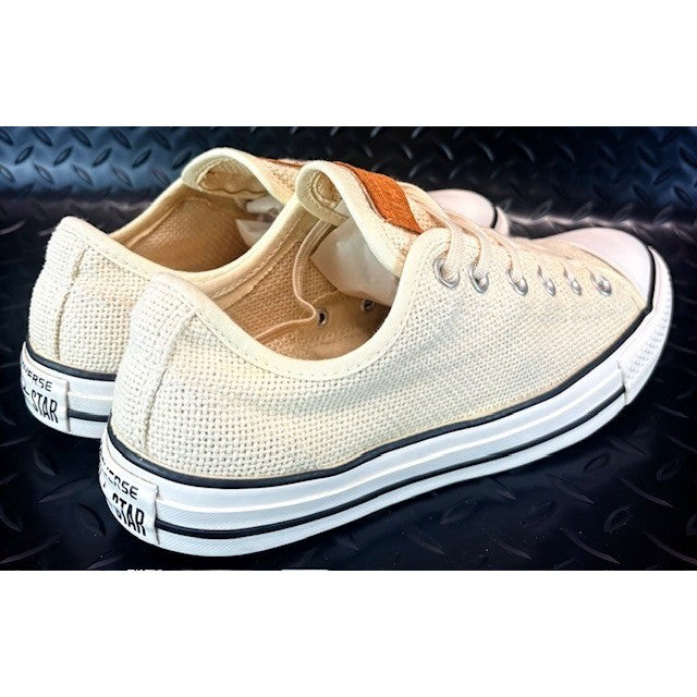 Converse Chuck Taylor All Star Ox Woven Knit Low Top Sneakers Cream Mens size 82