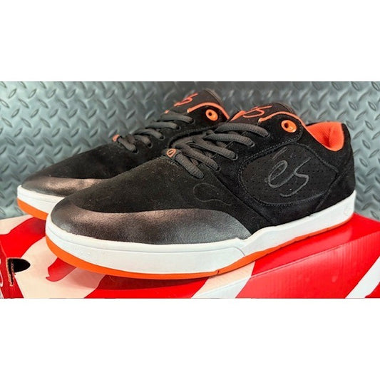 eS Swift 1.5 Mens Skateboarding Shoes Black Orange Sneakers Size 9.50