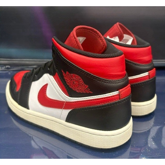 Jordan 1 Mid White Black Red (2022) 554724-079 Mens sneakers size 83