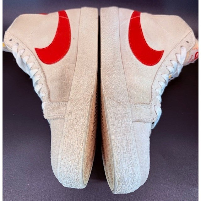 Nike SB Blazer Mid Suede Beige Mens size 10 sneakers mids summit lobster Red6