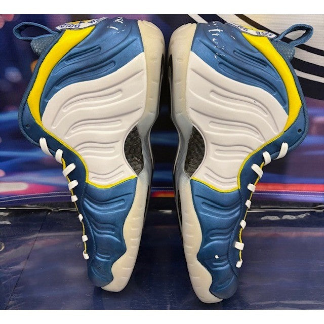 Custom Foamposites 12 of 68 pairs Blue Yellow Warriors Mens sneakers size 145