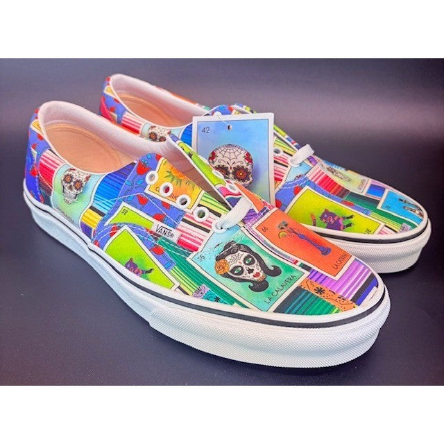 Vans Era La Loteria Day of the Dead Low Tops Sneakers White Mens size 11.51